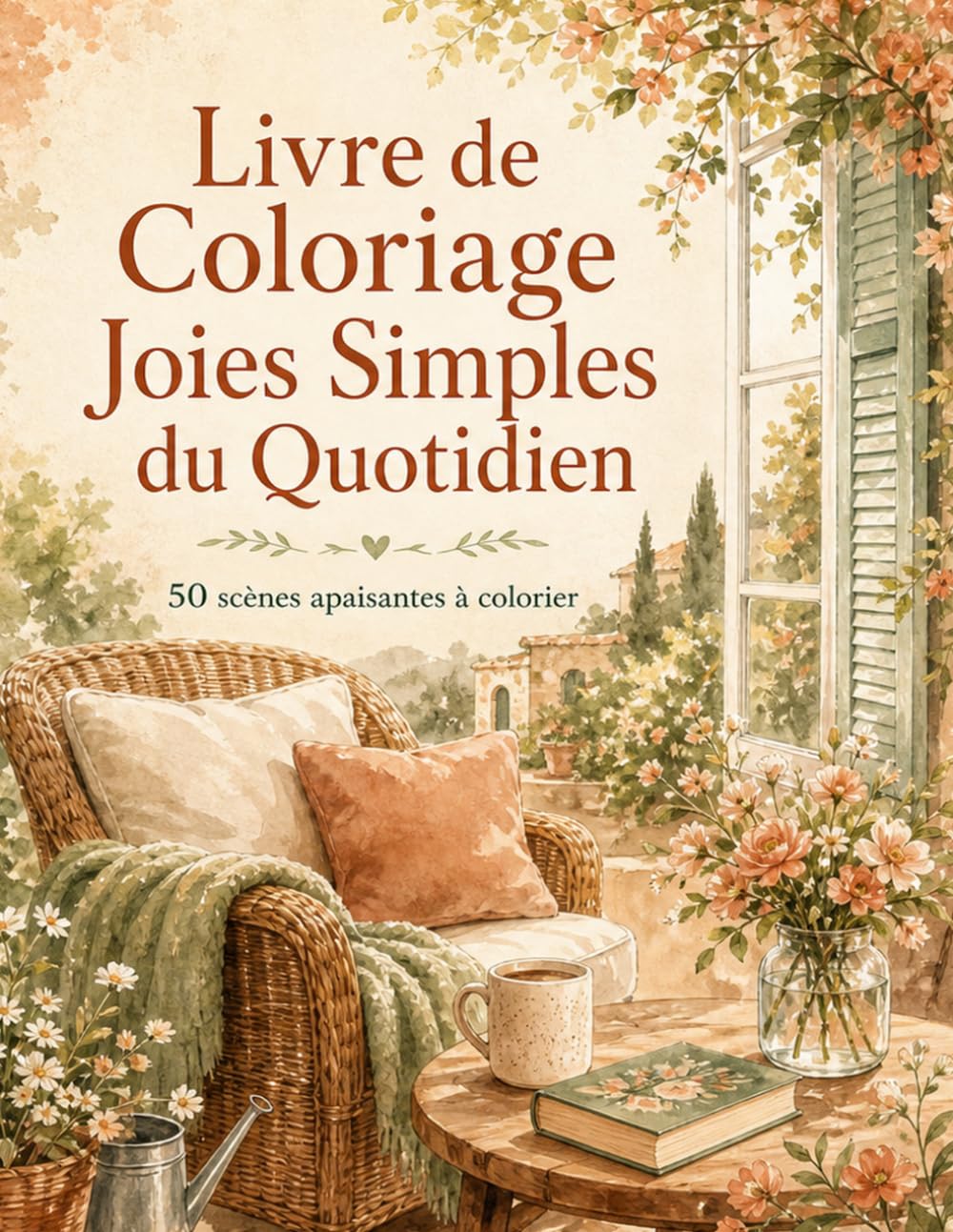 Livre de Coloriage Joies Simples du Quotidien: 50 scènes paisibles pour ralentir se détendre et savourer l'instant