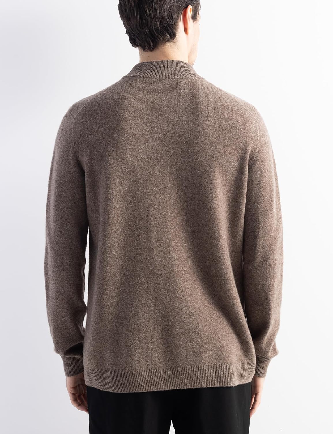 Chanyarn Men's 100% Merino Wool Sweater 2025 Fall Winter First-Line Ready to Wear Mock Neck Long Sleeve Seamless Knit Sweater