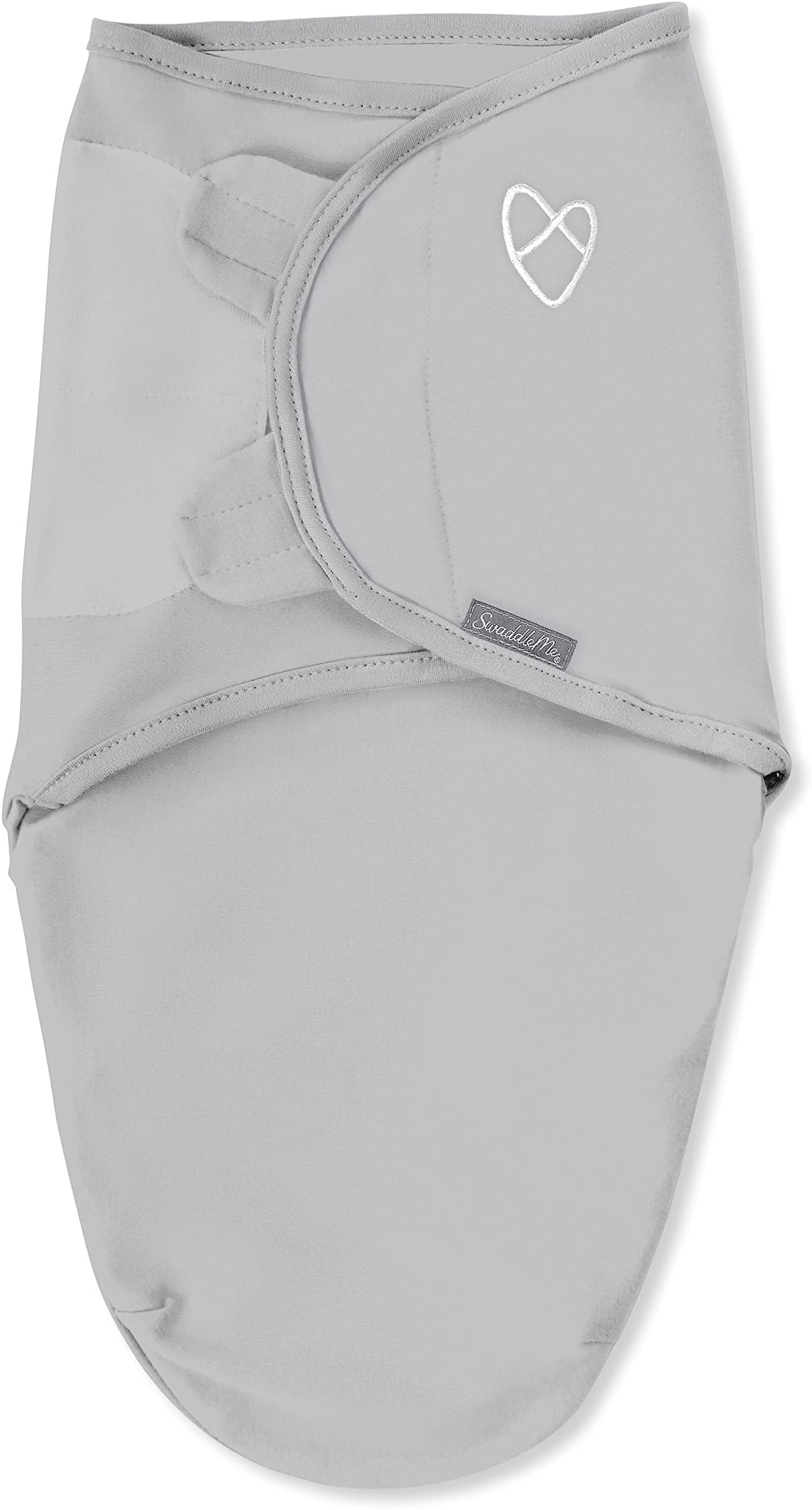 SwaddleMeOriginal Swaddle - Size Small/Medium, 0-3 Months, 1-Pack (Gray) Easy to Use Newborn Swaddle Wrap Keeps Baby Cozy and Secure and Helps Prevent Startle Reflex