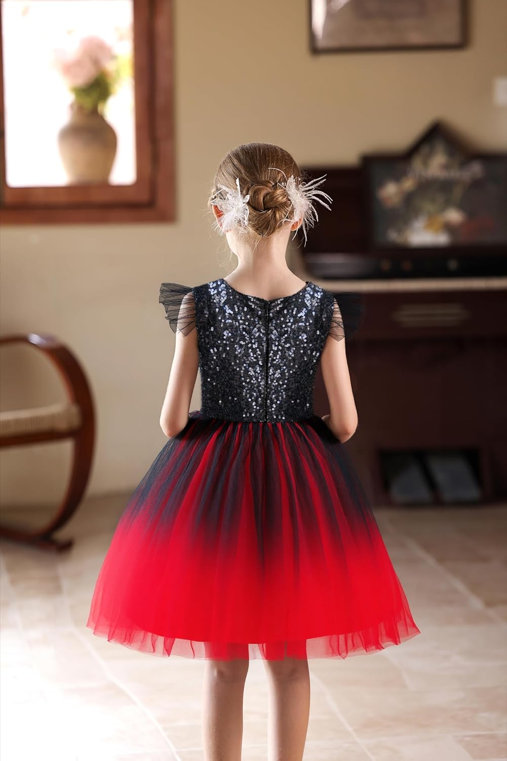 Girls Sequin Formal Dress Kids Fancy Sparkly Pageant Party Birthday Prom Princess Ball Gown Dresses for Girls - Image 7