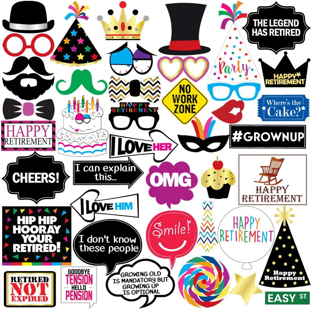 Retirement Photo Props - Retirement Party Supplies, Gifts and Decorations by Sterling James Company