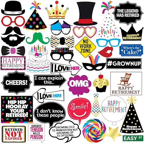 Retirement Photo Props - Retirement Party Supplies, Gifts and Decorations by Sterling James Company