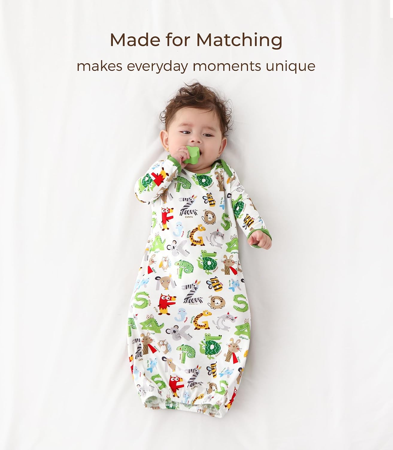 Newborn Baby Nightgown Infant Sleeper Gown Long Sleeve Sleepers Babies Essentials Bamboo Viscose