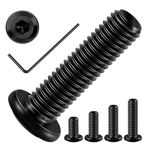 Miniatura 68 de MYWISH M8 x 30mm 20 piezas de tornillos de cabeza hexagonal con casquillo de hexágono, pernos de muebles de acero inoxidable 304 con rosca completa