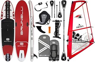 BRUNELLI 10.8 Windsurf Woven - Tabla de surf hinchable de doble capa, 4,5 m²