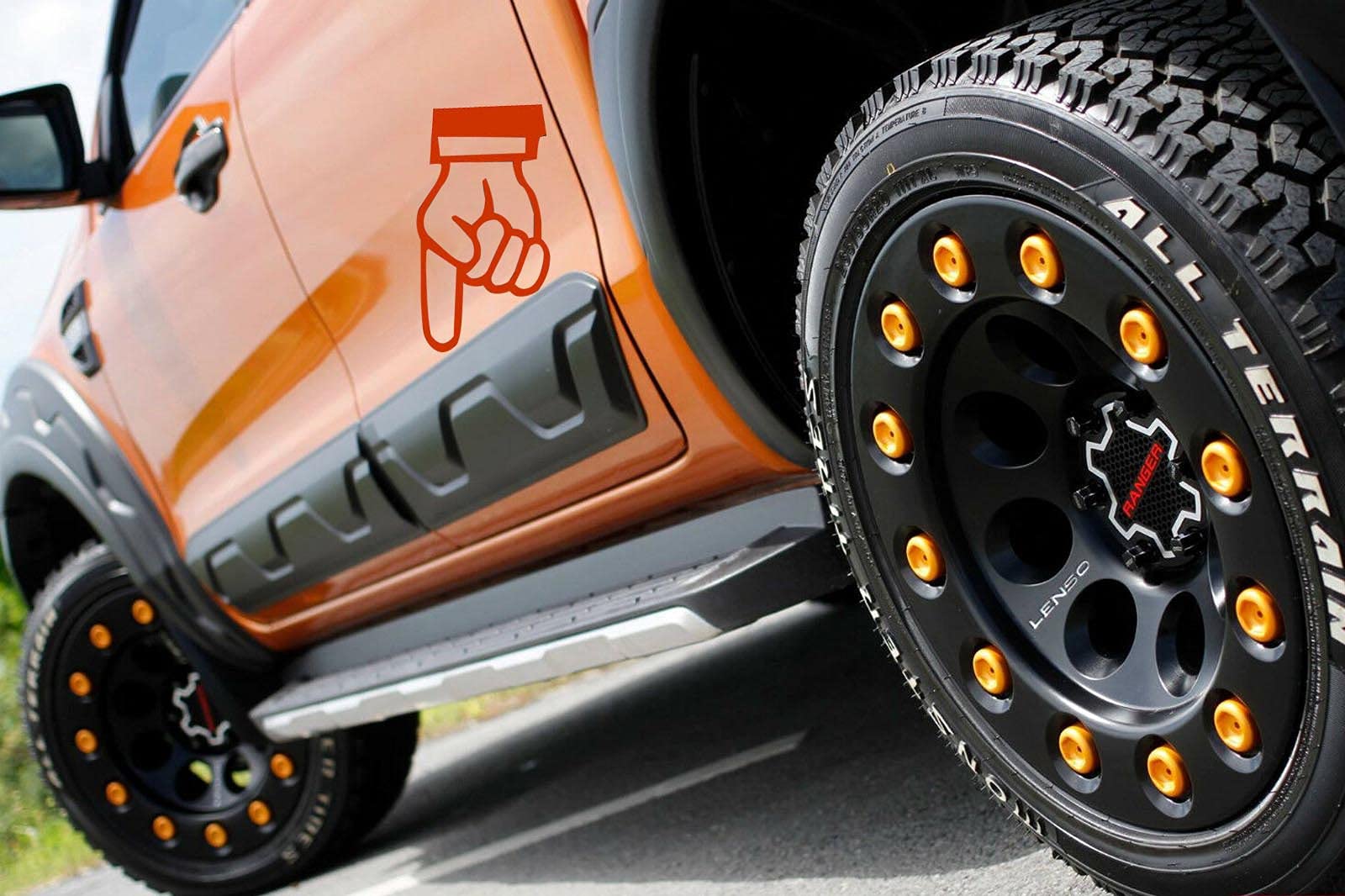 Listones de protección Laterales para carrocería de Ford Ranger 2012-2022, Ranger Doble Cabina T6 T7 T8 Wildtrak Raptor XL XLT Limited Platinum MK2 MK3, Juego de 4 Unidades