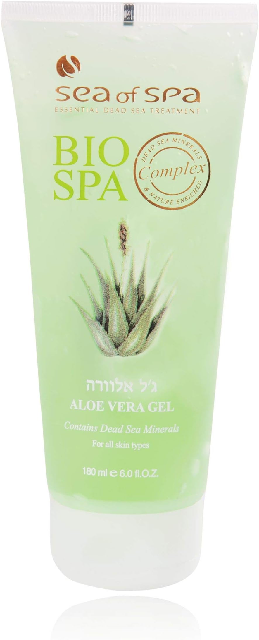 Sea of Spa Bio Spa Aloe Vera Gel for All Skin Types Contains Dead Sea Minerals - 180ml