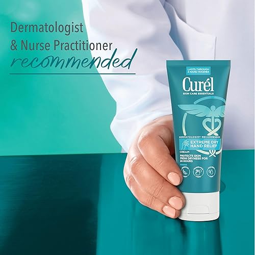 Miniatura 7 de Curel Alivio extremo para manos secas, recomendado por dermatólogos, crema de larga duración para manos secas, sin parabenos, loción de manos sin