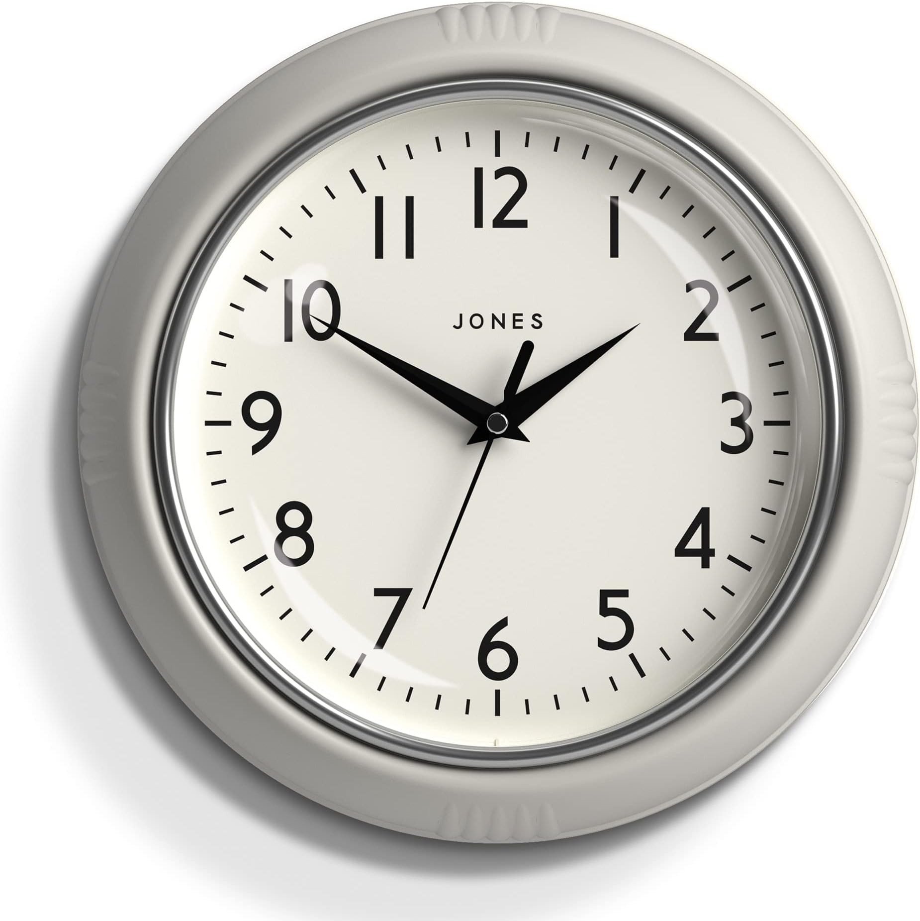 Jones Clocks® Ketchup Clock Retro Wall Clock. Round clock with easy