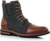 Ferro Aldo Reid MFA808561B Mens Casual Cap Toe Boot Motorcycle Zipper Boots Men