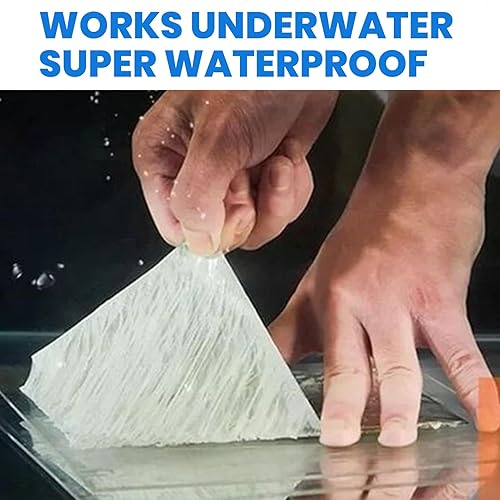 Miniatura 6 de ADHES - Cinta de butilo impermeable, 2 pulgadas x 16 pies, cinta selladora de butilo para reparación de caravanas, ventanas, barcos y tuberías,