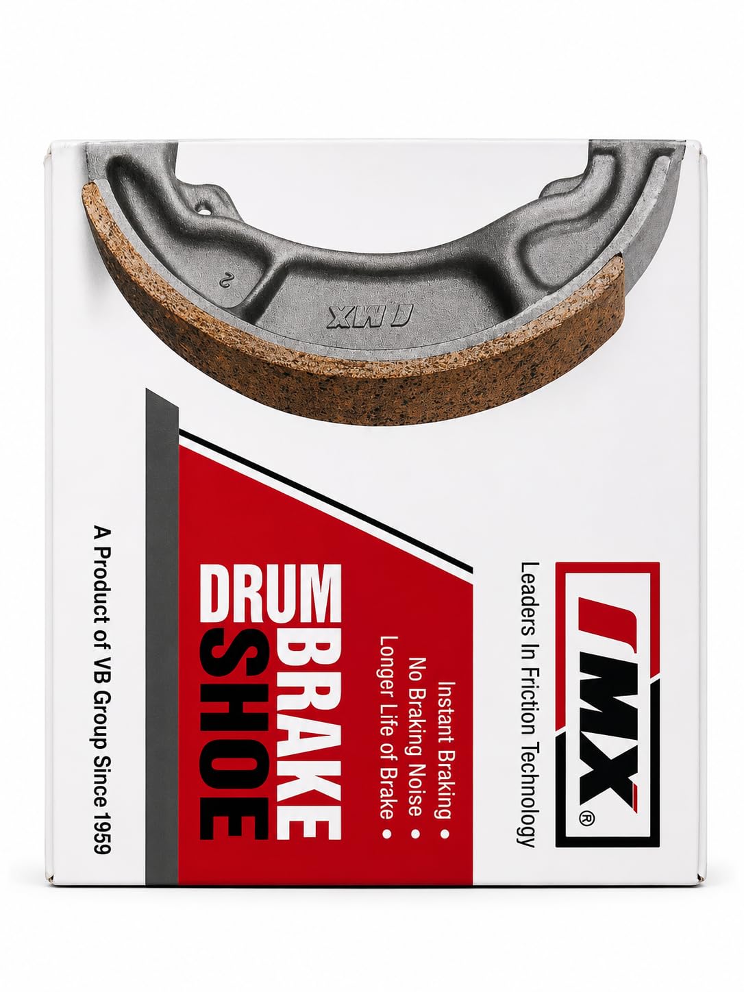 MK Brake Shoe 4202 for Honda Activa N/M, TVS Scooty, Pep+, Streak (Pack of 2)-image-0