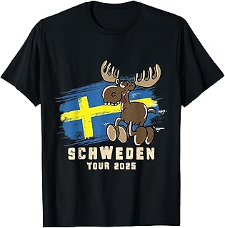 Sweden Tour 2025 - Elk T-Shirt, black, S