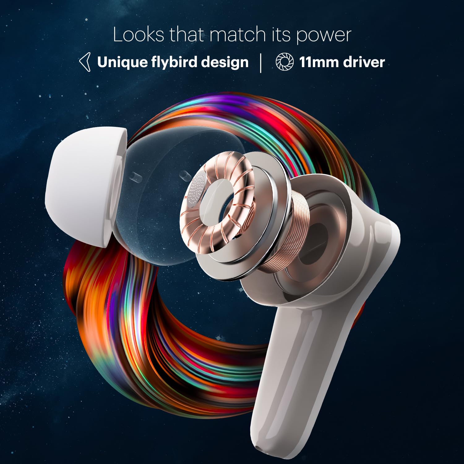 Noise Buds VS102 Plus Wireless Earbuds, Bluetooth Earbuds with 70H Playtime, Quad Mic ENC for Clear Calls, 11mm Drivers, Deep Bass, Instacharge, Bluetooth v5.3 (Calm White) — Amazon image 5