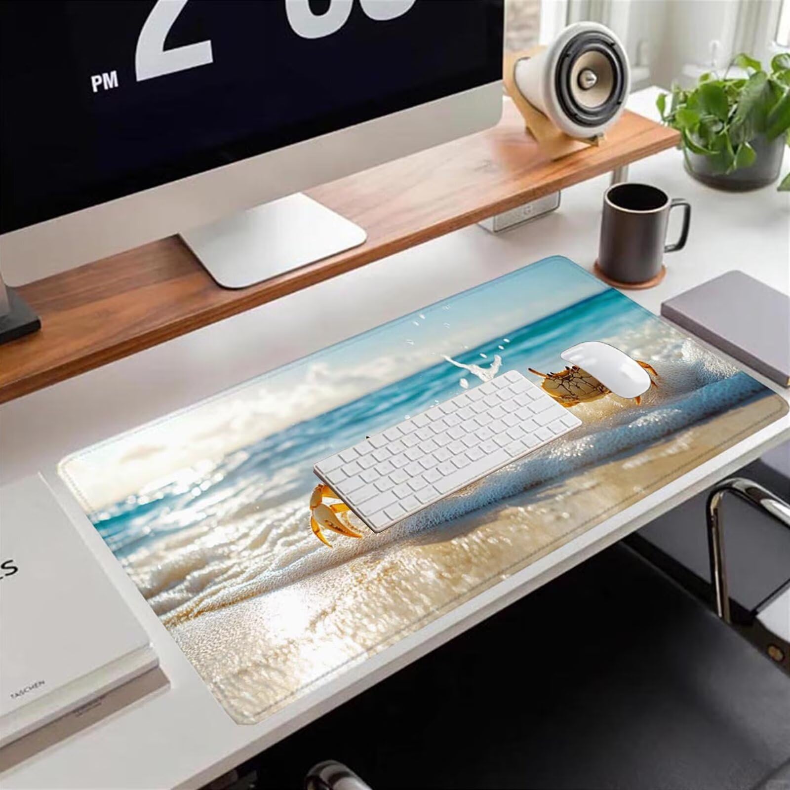 Gamingowa podkładka pod mysz 1200 x 600 x 3 mm, XXL, wodoszczelna, odporna na ścieranie, z przyszytymi krawędziami, podkładka na biurko, poprawia prędkość i precyzję, pod laptopa, komputera, wzór