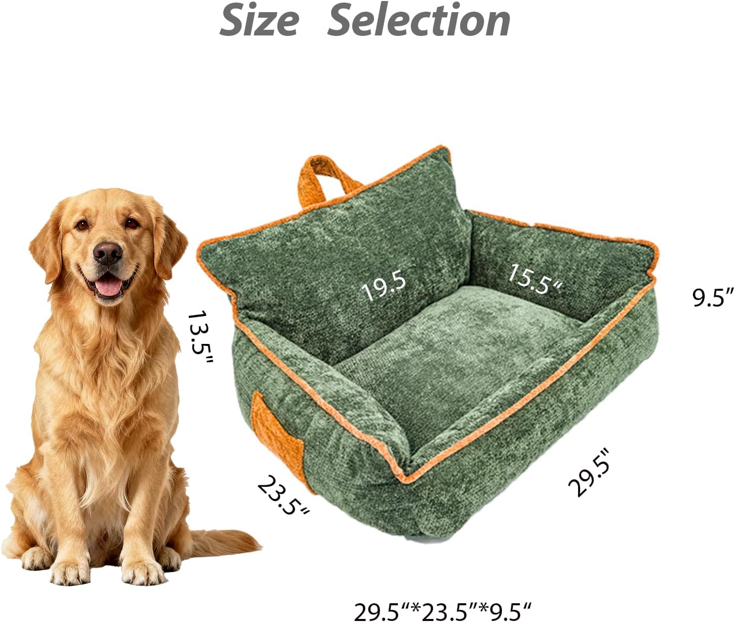 Orthopedic Dog Bed,Large Dog Bed,Memory Foam Washable Dog beds,Medium & Large Dogs,Waterproof,L(30"x24"x14")