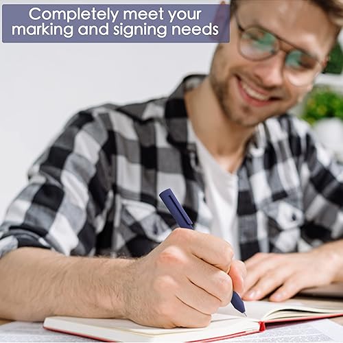 Miniatura 6 de Bolígrafos de gel de colores, punta fina de 0.020 in, tinta pastel, secado rápido, escritura suave, diseño retráctil, bonitos suministros escolares