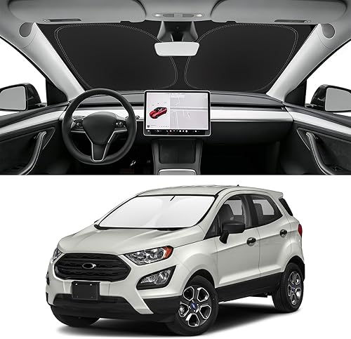 Miniatura 106 de Parasol de parabrisas de ajuste personalizado para Nissan Titan 2017-2024, bloquea los rayos UV y el calor, parasol de ventana delantera, fácil