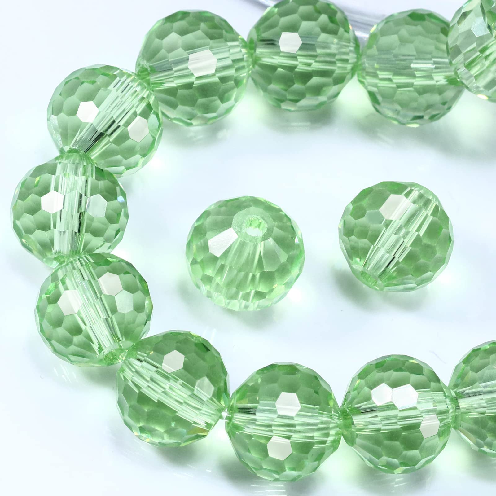 6 Mm/verde) Cuentas De Cristal Redondas Para Manualidades – 30 Colores Con Agujero Para Manualidades Enhebrar Pulseras Atrapasueños Multicolor Set DIY Mini Grandes Niños Pequeños Grandes Cuentas