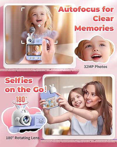 Miniatura 3 de Juguetes de impresión instantánea con cámara para niños, regalos de cumpleaños de Navidad para niñas y niños, cámara digital para niños de 3 4 5 6 7