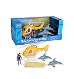 Wild Republic E-Team X Set Dolphin Rescue Playset, Action Figure, Animal, Vehicle, Accessories, Gifts for Kids