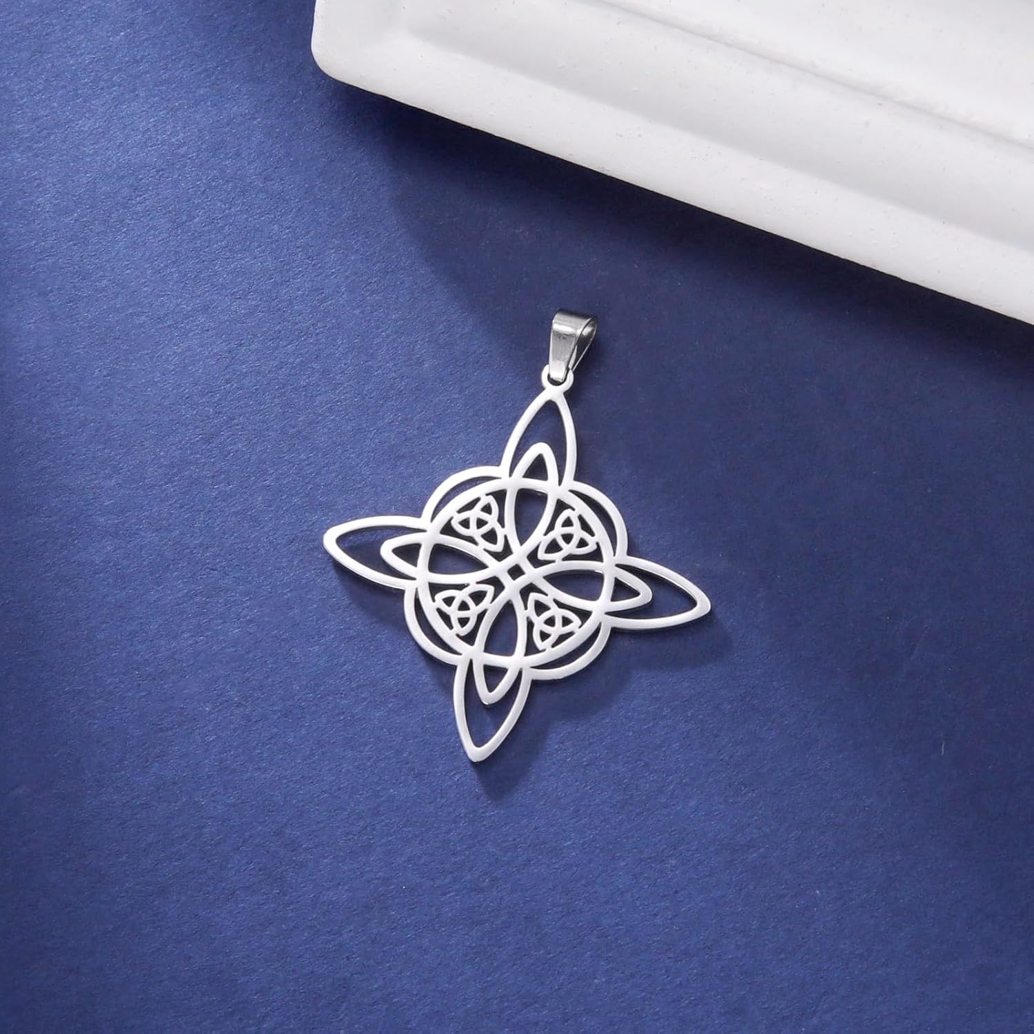 kkjoy 5Pcs Witches Knot DIY Charms for Jewelry Making and Crafting, Stainless Steel Assorted Pendant Mini Charm Craft Supplies Accessories for DIY Bracelet Necklace Earrings - Image 2