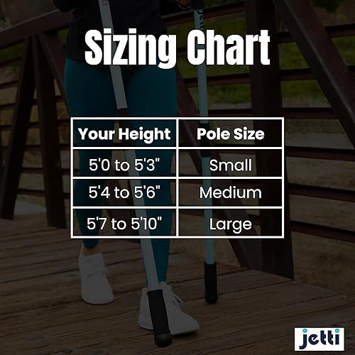 Miniatura 3 de Los bastones para caminar perfectamente ponderados transforman la caminata en entrenamientos de cuerpo completo, aumentan la estabilidad y mejoran