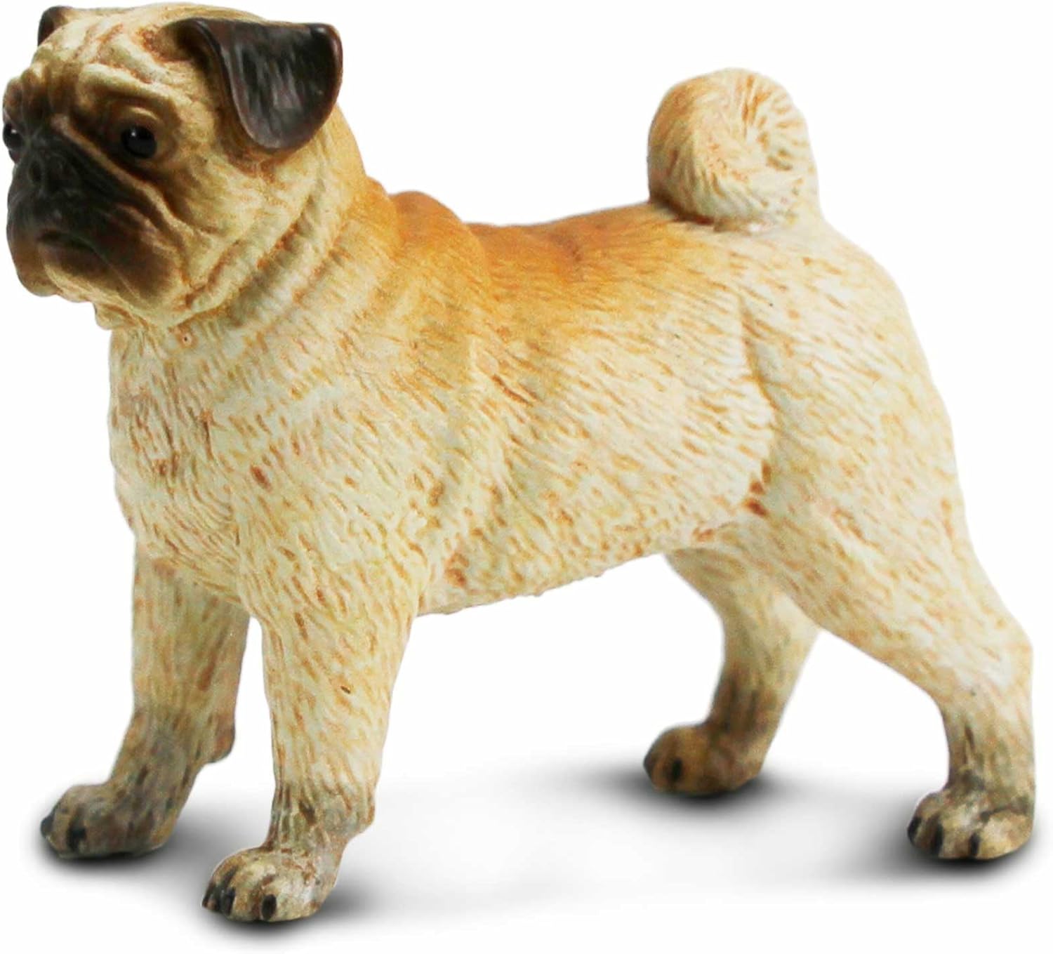 Safari Ltd. Pug Figurine - Realistic 2.75" Dog Figure - Educational Toy for Boys, Girls, and Kids Ages 3+