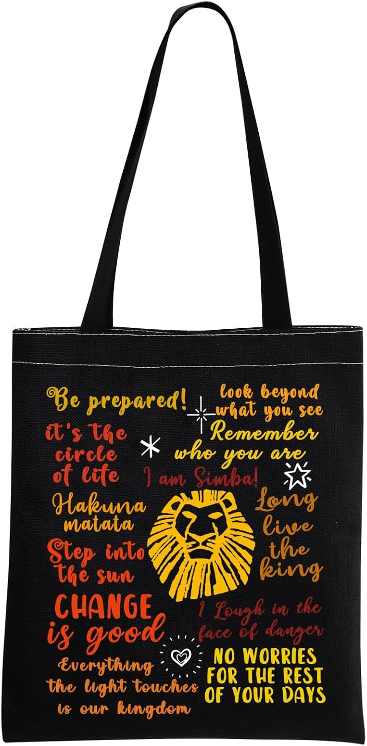 MNIGIU The Lion Tote Bag The Lion Movie Inspired Gift The Lion Merchandise The Lion Quote