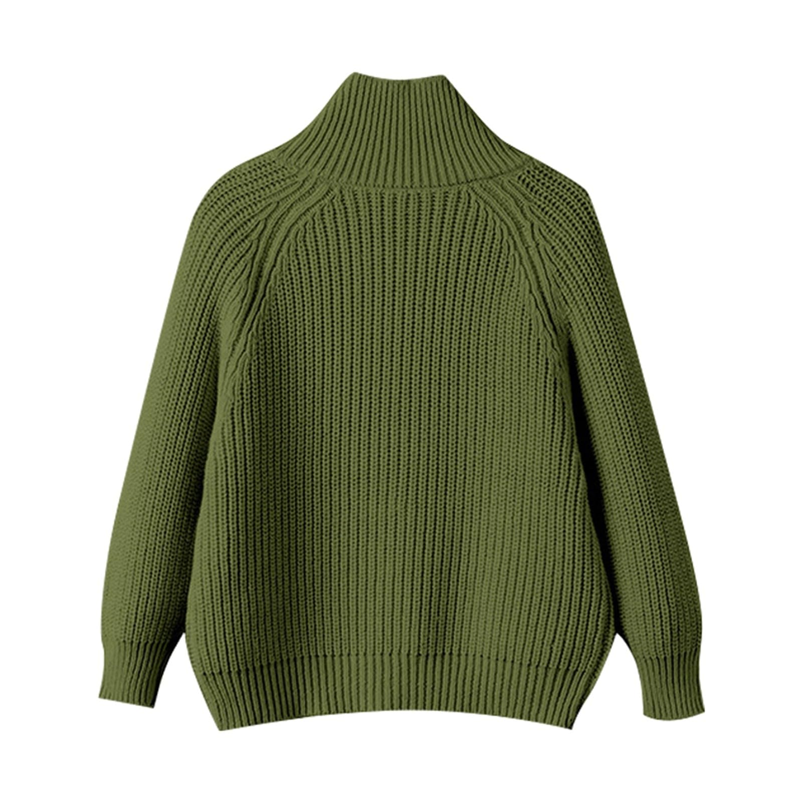 Generico Maglione Bambina 4 Anni,Classico Cardigan con Cerniera Frontale in Tinta Unita per Bambine E Bambini Comodo Capospalla in Maglia per Bambini
