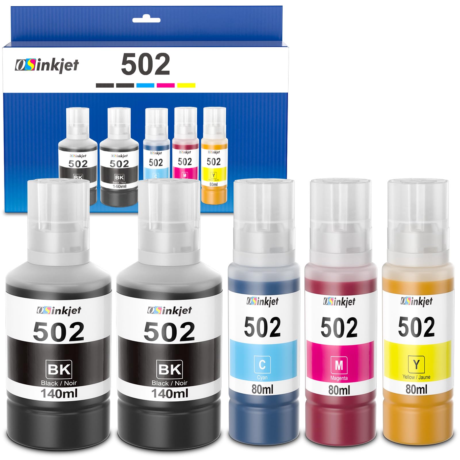 Epson Et2850 Ink Refill 502 Black Ink Refill Bottles 2-Pack For Epson ...