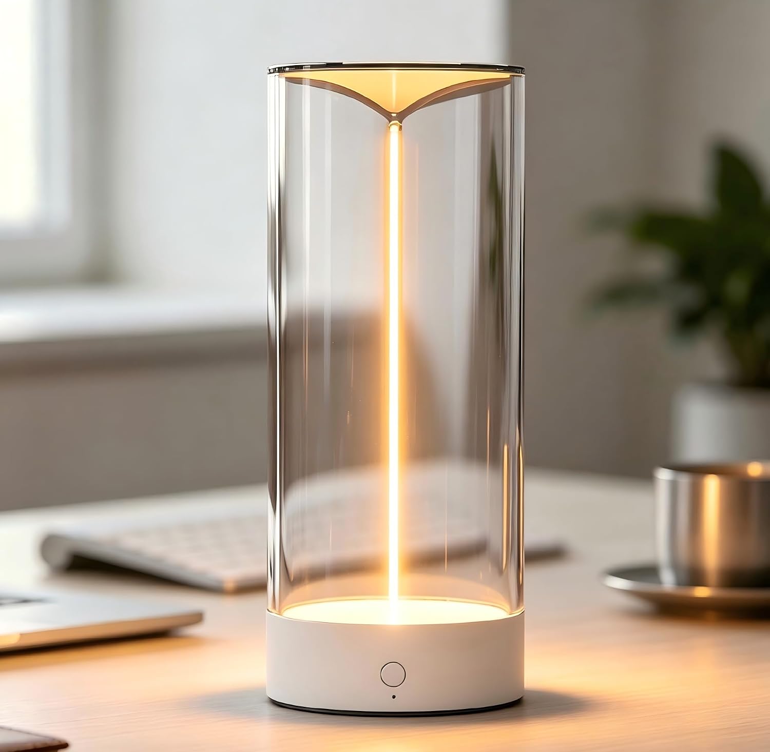 AUGE LIGHT Minimalist Desk Lamp, Cordless Table Lamp, Fila Night Lamp