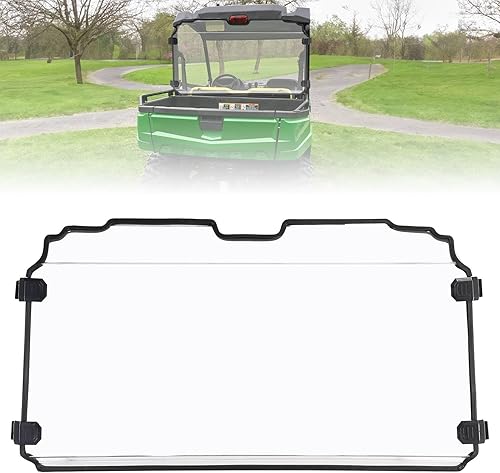 KEMIMOTO Rear Windshield Back Window Compatible with John Deere Gator XUV 550 560 590i 590E 590M RSX850i Sport Trail RSX860i Not for S4 Models