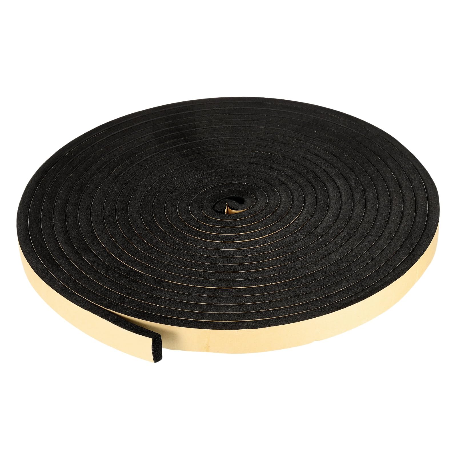 PATIKIL Foam Insulation Tape, 25mm W x 10mm t x 10 Meter Self Adhesive Weather Stripping Door Seal Strip for Door Window Air Conditioning, Black