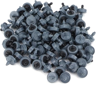 100PCS Drip Irrigation Emitters 4L/H Pressure Compensating Dripper System for Garden Watering Efficient Water Saving Irrigation Equipment for Garden Lawn Greenhouse