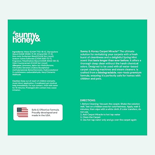 Miniatura 9 de Solución y desodorante Carpet Miracle para limpiar alfombras para Hoover Bissell Rug Doctor Kenmore