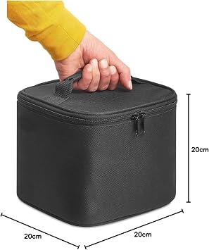 Thermal Bag Cold and Warm Holder Thermal Thermos Camping Bag Cold Drink Bag Camping Thermos Bag 8 Liters (Black)