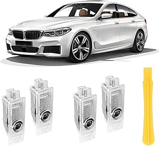 Door Light Logo Easy to Install Car Door Lights Logo Projector Super High Definition Car Door Lights Projector for Series 1/2/3/4/5/6/7/X1/X3/X4/X5/X6/X7/M3/M5/Z4 (For BB-MM, 4)