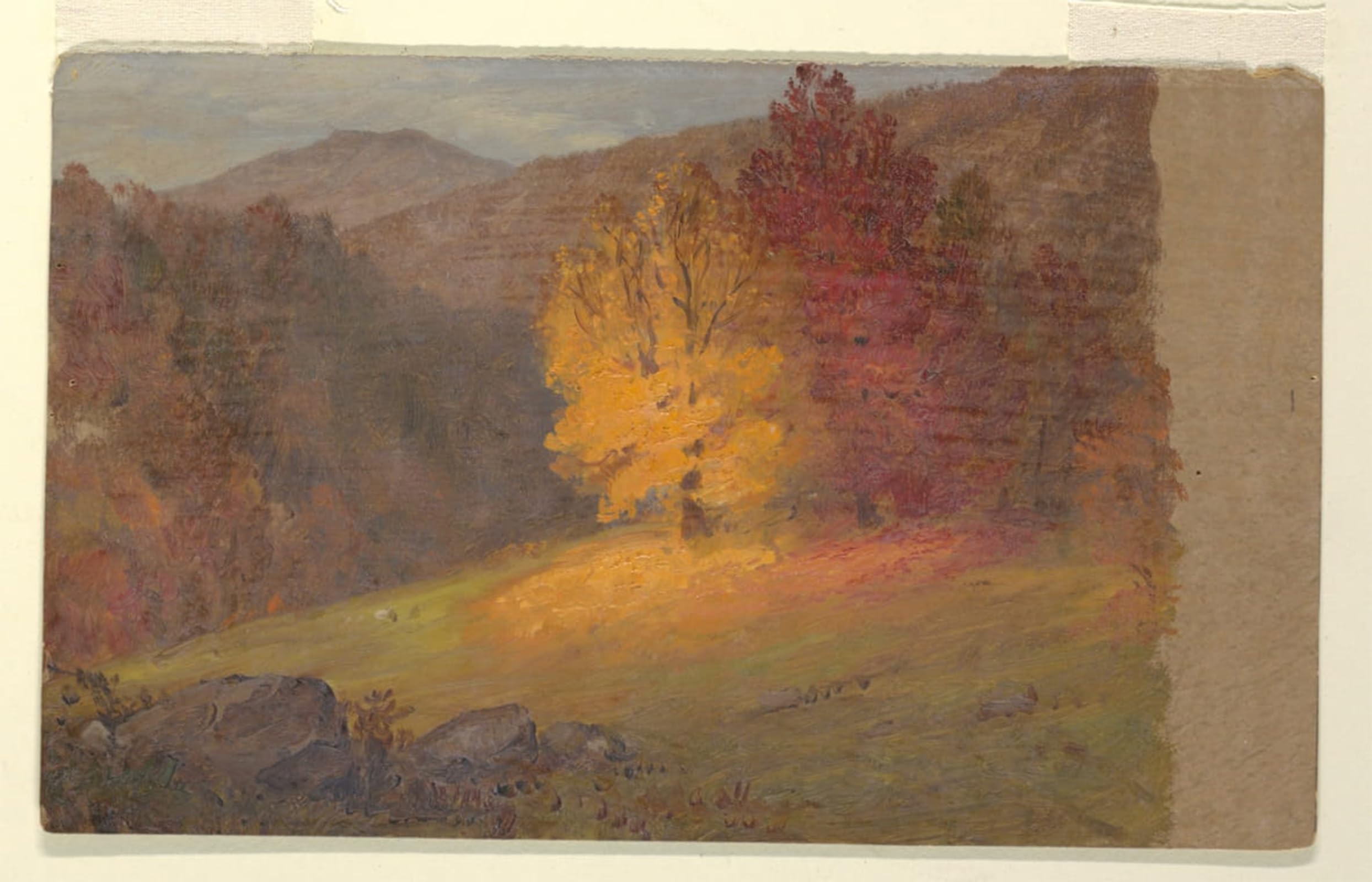 HRJUBWREE Classic Canvas Picture Art Canvas Print Modern Oil Painting Autumn Landscape by Frederic Edwin Church Artwork on Wall for Home Decor 60x90cm