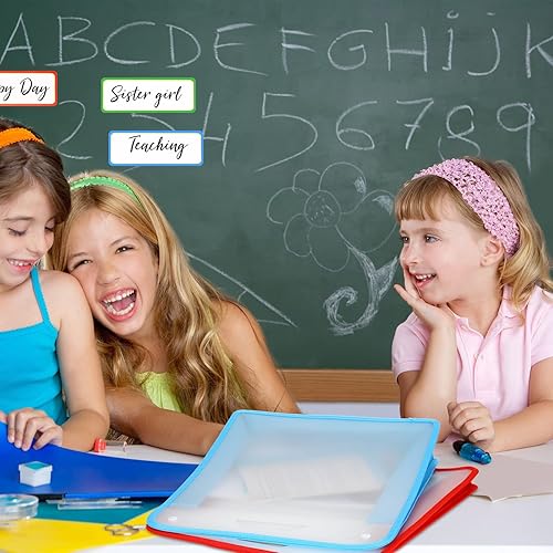 Miniatura 5 de 12 piezas de almacenamiento de papel para álbumes de recortes, hojas de 12 x 12 pulgadas, organizador de almacenamiento de papel con asa,