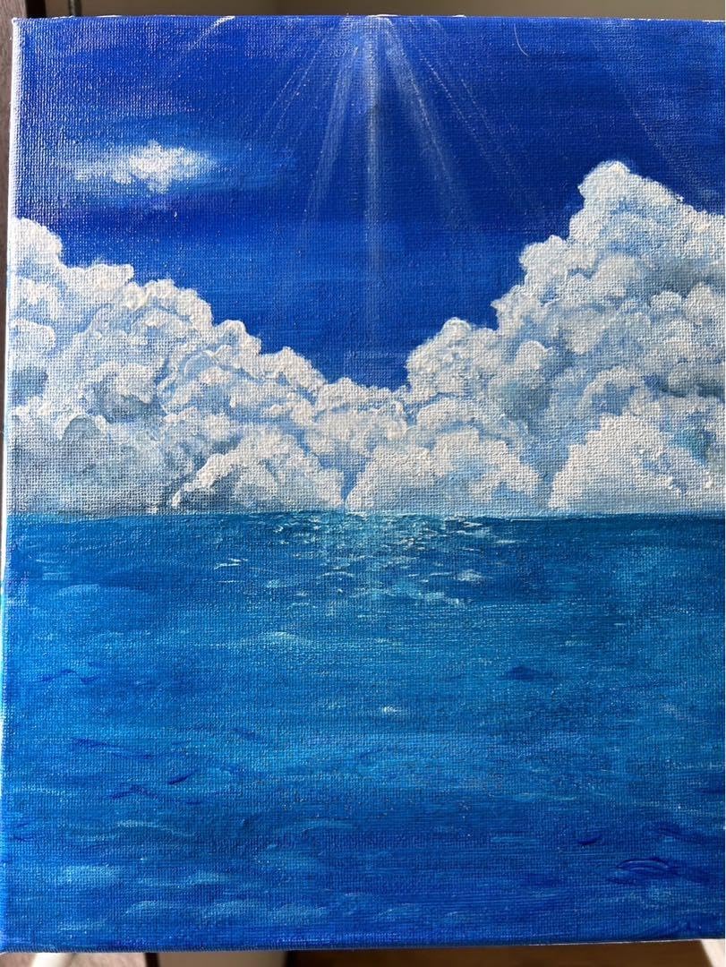 ☆決算特価商品☆ RiRimama様専用＊天使のアクリル画 海の風景