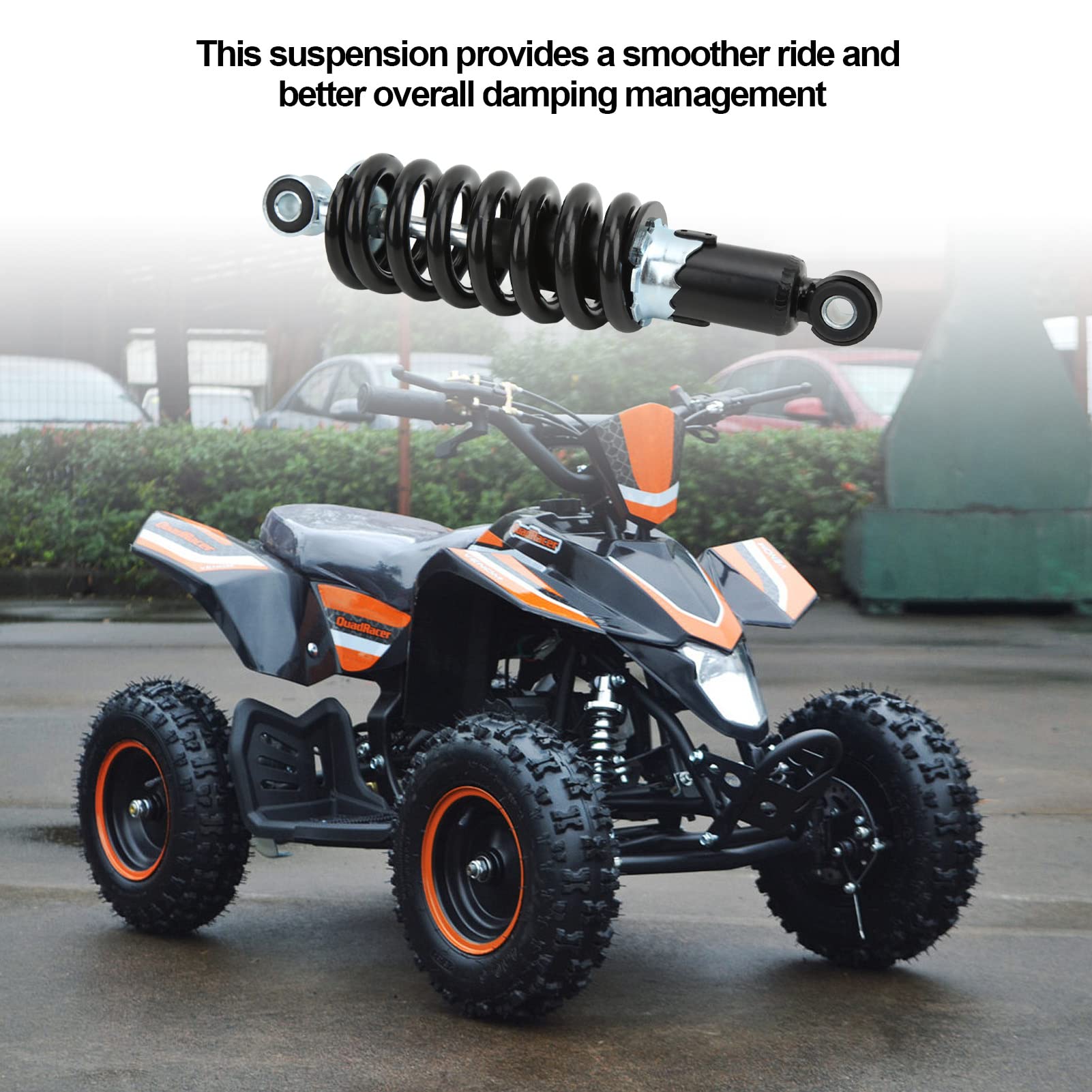 Amortyzator Motocyklowy, Amortyzator 240mm Regulowany Wodoodporny dla do Dirt Pitbike ATV Go Kart Scooter