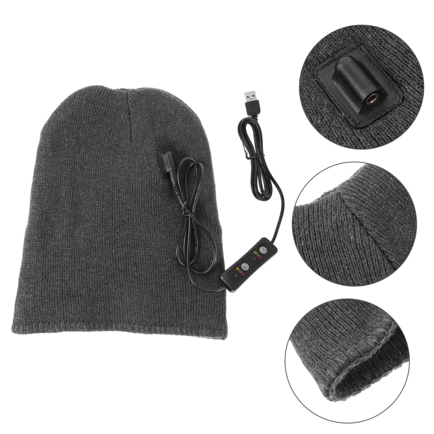 Sombrero Calentado Tapa Gorros Divertido Sombrero De Cubo Gracioso Hombres Pescador s Gorro Absorbente De Sudor Gorro Caliente Tejido Grey