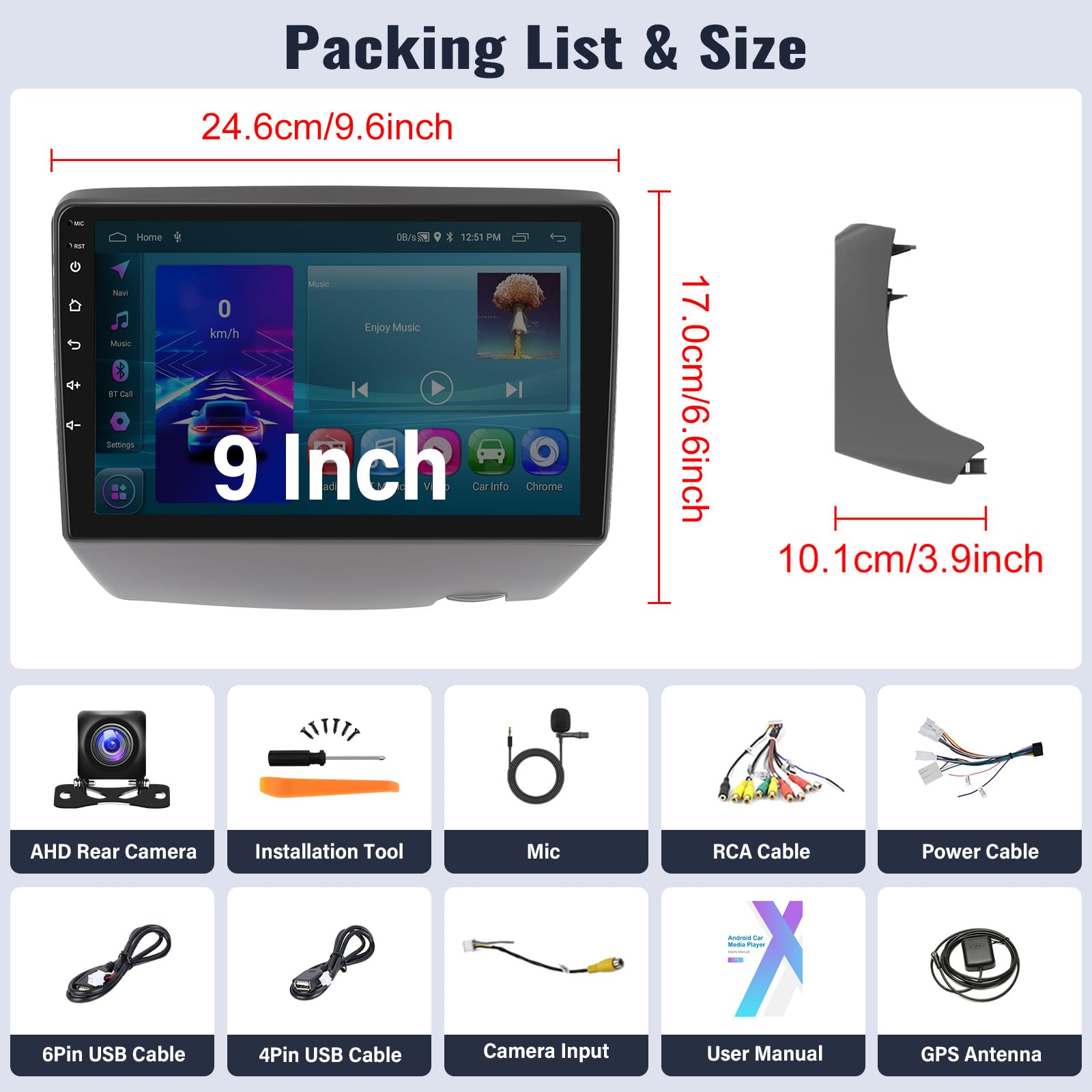 Amazon.com: SIXWIN 2G+64G Android 13 Car Stereo for Toyota Yaris