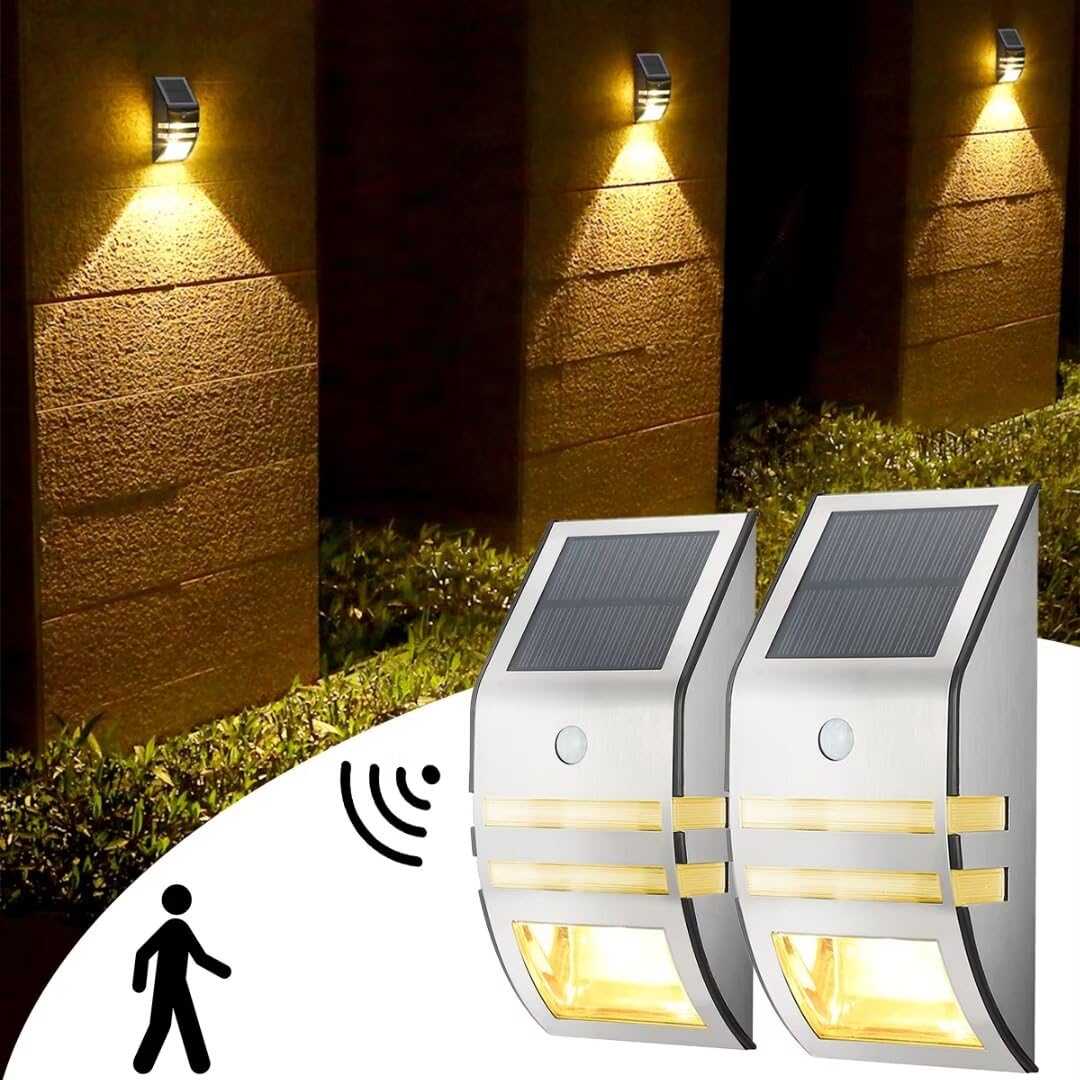 Rosnek Lampada Solare Da Esterno Con Sensore Di Movimento, 342 LED, 3500 LM, 3 Modalità, Doppio Sensore, 270°, Impermeabile IP65, Per Giardino, Terrazza, Garage (1 Pezzo) - 5