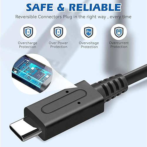 Miniatura 5 de Adaptador de CA para Nintendo Switch, cargador de pared de viaje rápido 15V 2.6A Kit de carga rápida para Nintendo SwitchLiteOLED, soporte modo TV