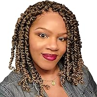 Vista 62 de BOHOBABE Cabello de Ganchillo Pre-retorcido Passion Twist de 14 Pulgadas Cabello Corto Ombré Gris Pre-enrollado de Ganchillo Passion Twist