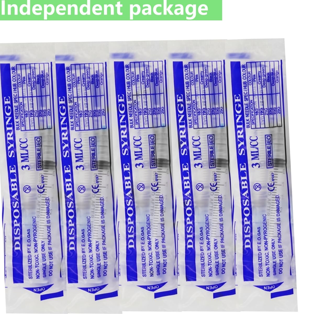 50 Pcs/Box - 21Ga 3ml Lab Dispensing Utensils, Individually Wrapped — Amazon image 4