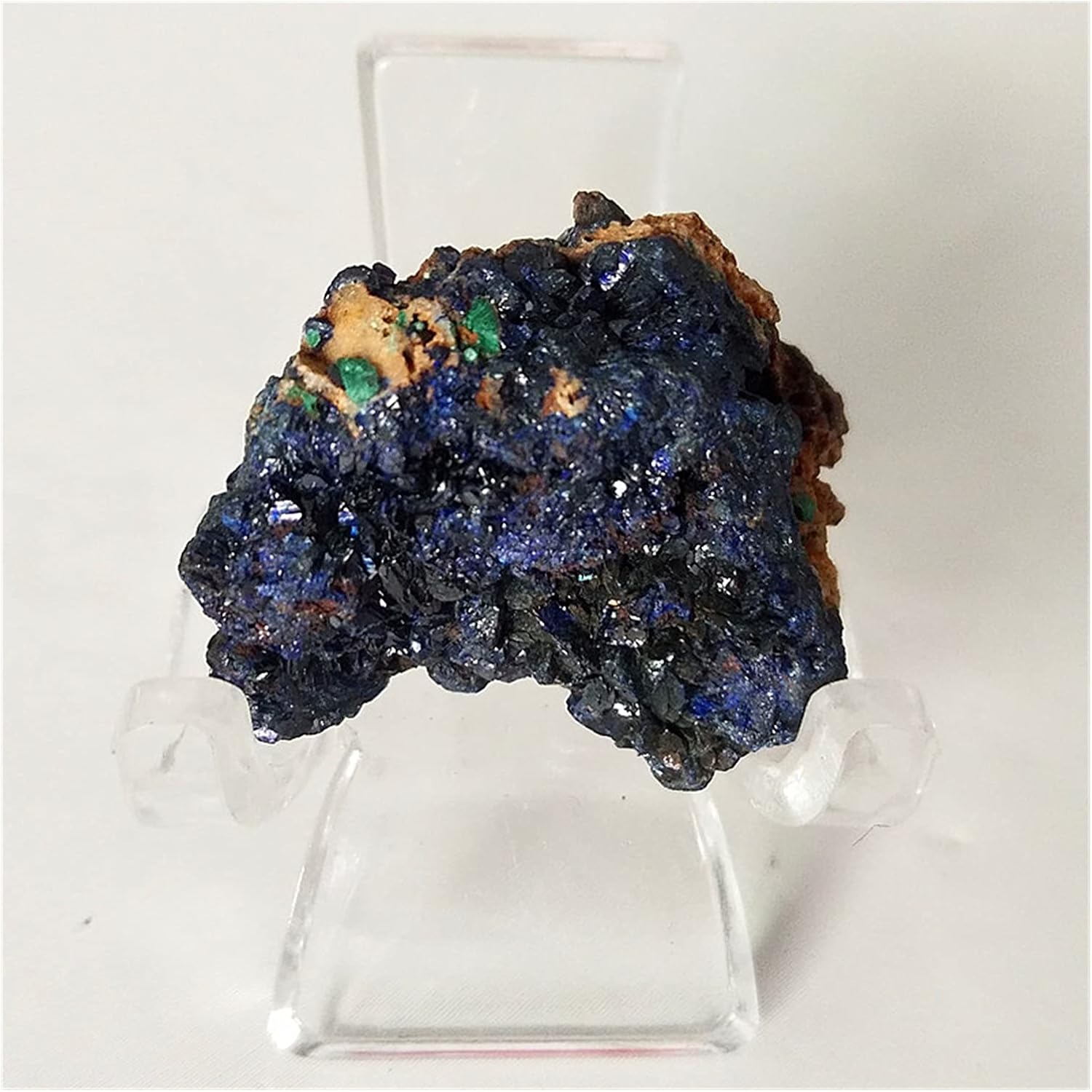 FIDEMM Azurite Natural Stone Azurite and Malachite symbiotic Mineral Crystal specimens Stones and Powerful Natural Rough Stone (Color : H17 8g)