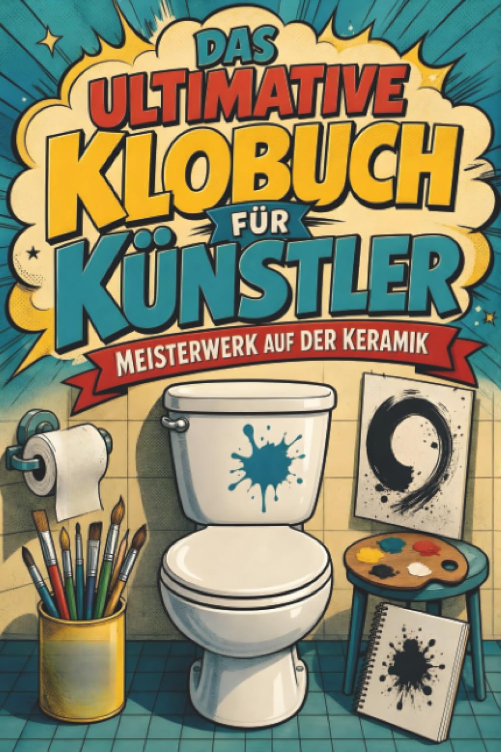 Das ultimative Klobuch für Künstler: Meisterwerk auf der Keramik. Lustiges Geschenk für Fans von Kunst, Malerei und Picasso